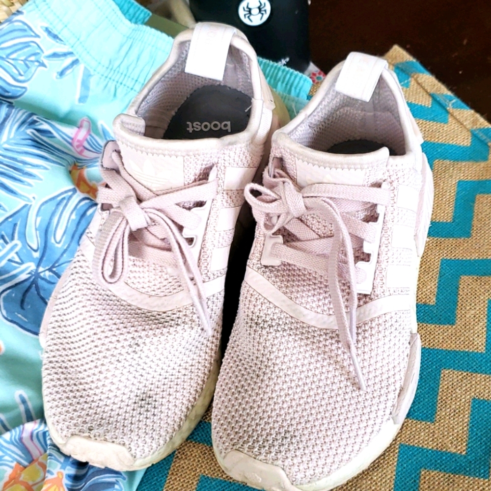 Adidas NMD_R1 Pink Knit Trainers 7